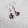 Natural Amethyst Earrings, Designer Earring, February Birthstone, 925 Sterling Silver Earring, Gift For Mother, Light Weight Earrings