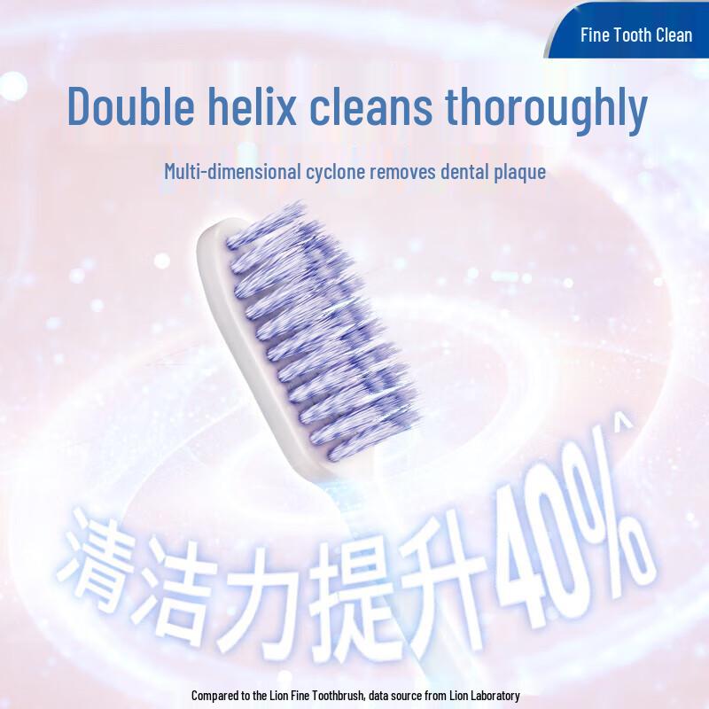 Lion Brand Super Spiral Soft Bristle Toothbrush, Men's 4-Pack