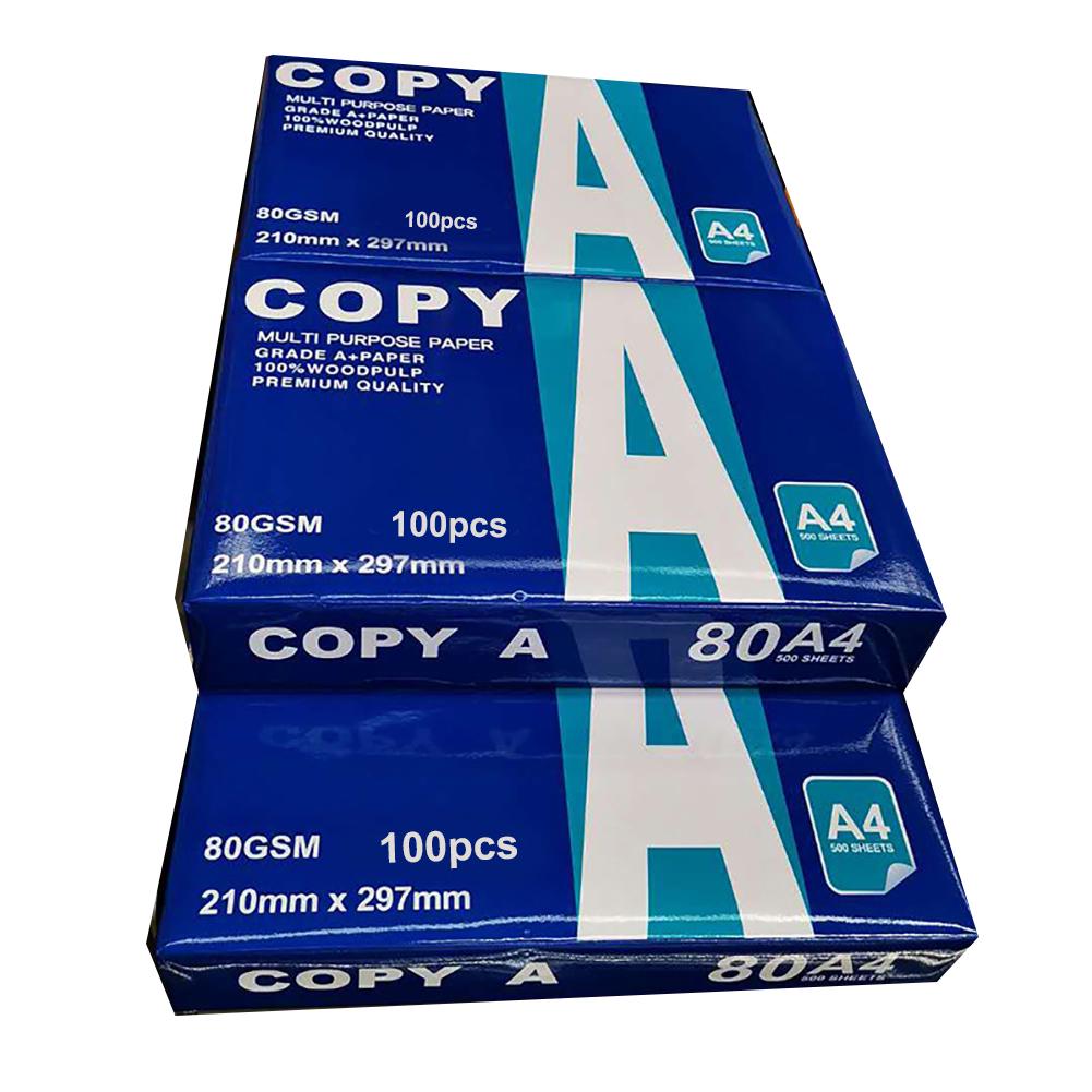 100 Fogli Carta da Stampa per Ufficio A4 Multifunzione Artigianato Arte Stampante Carta Copiativa A4 Cancelleria per Ufficio e Scuola
