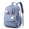 Large Capacity Cute Rabbit Pendant Schoolbag Women Nylon Backpack Ins Junior Student School Bag Female Girl Backpack Laptop Book