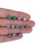 1pz F136 Titanio CZ Ancoraggio Dermal Forma di Luna Micro Ancoraggio Dermal Piercing Fiore Stella Skin Diver Piercing Gioielli per il Corpo 14g