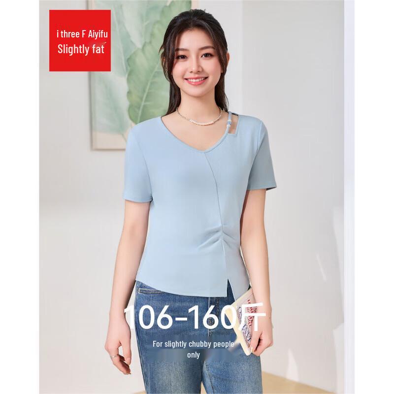 IEF Women s 2026 Summer Curvy Fit Pleated Loose Blouse L