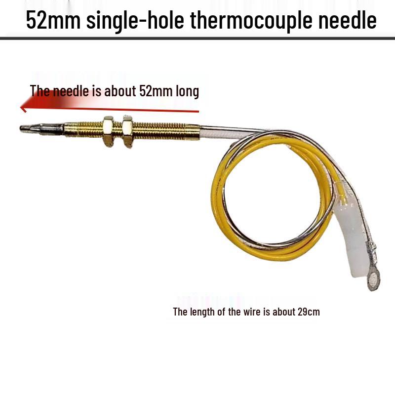 Universal Gas Stove Flameout Protection Thermocouple with Wire & Copper Pin Ignition Accessories