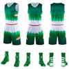 Basketball Jersey Set Student Game Jersey Children'S Training Jersey Gradual Change Personalized Printing Pattern Adult Jersey Men And Women