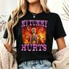 Funny Skeleton With Stomachache Summer Fashion Tshirt For Unisex Fashionable Gothic Summer Topcomfortable Tshirt