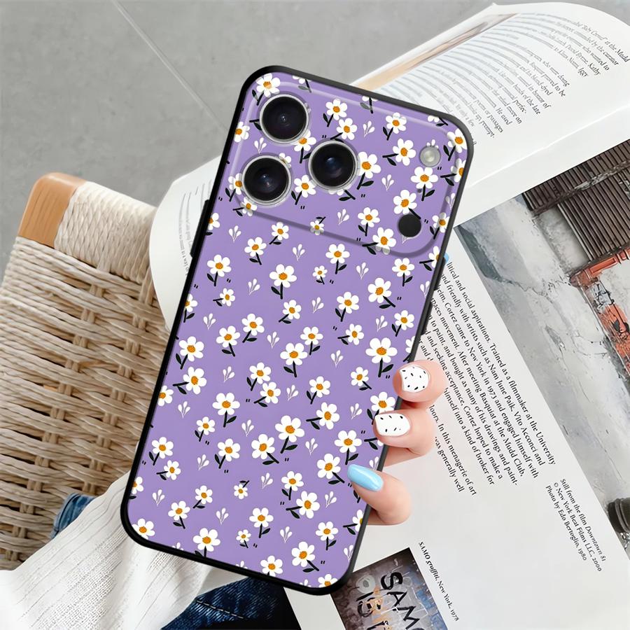 Simple Chrysanthemum Funda Phone Cover Case for Apple iPhone 17 Pro Max 14 12 11 Air 16 15 Pro 7 8 13 XR XS MAX