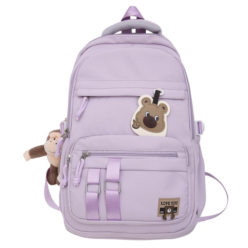 Школьный женский дорожный рюкзак контрастного цвета — фото 19