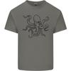 Octopus Ouline Unisexs Light Cotton Tshirt