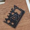 1/2/5 Pezzi Carta Utensile EDC 18-in-1 Acciaio Inossidabile 420 Multifunzione Apribottiglie/Lattine Portachiavi Cacciavite Chiave Inglese Carta