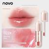 Novo Plain Light Makeup White Lip Lacquer Naked Women Color Series Water Light Mirror Lipstick Glass Lip Gloss Does Not Fade No Stain on Cup
