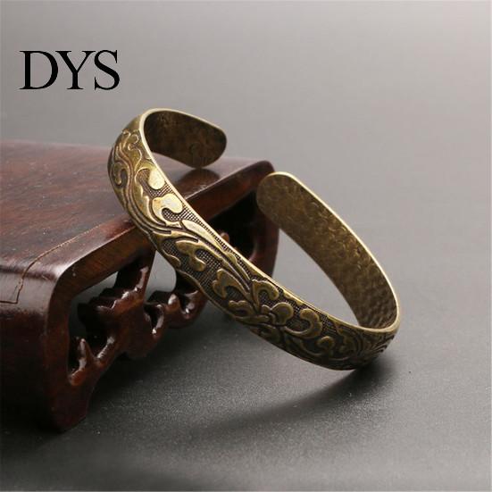 Man Woman Brass Adjustable Hand Bracelet Bangle Valentine Day Jewelry Gift Cuff