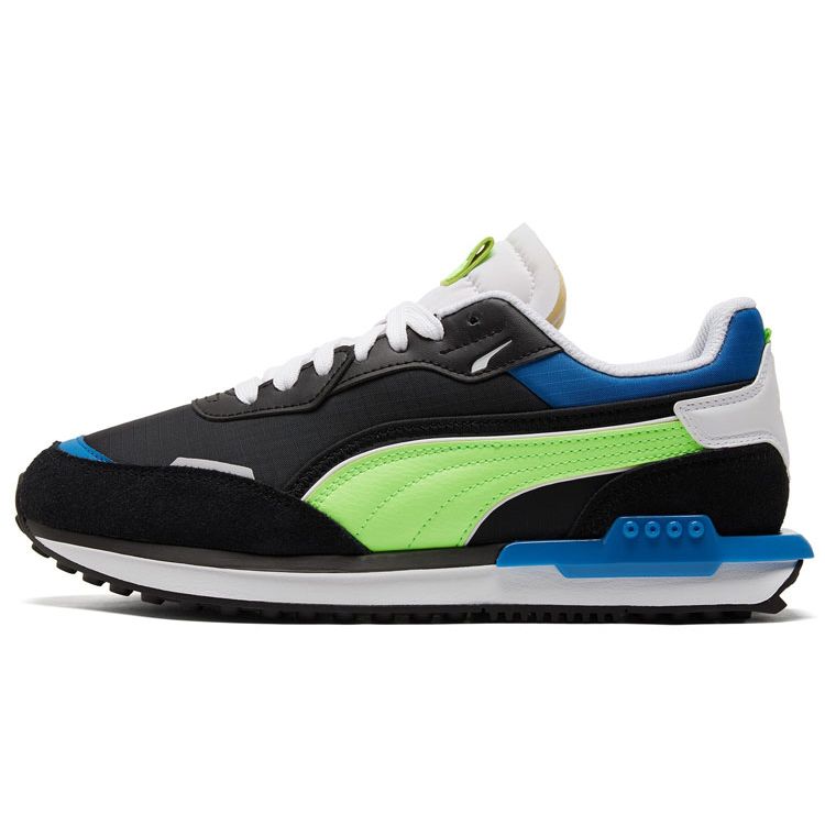 

Puma City Rider Electric Unisex Black Green Glare 382045-01 EU 43