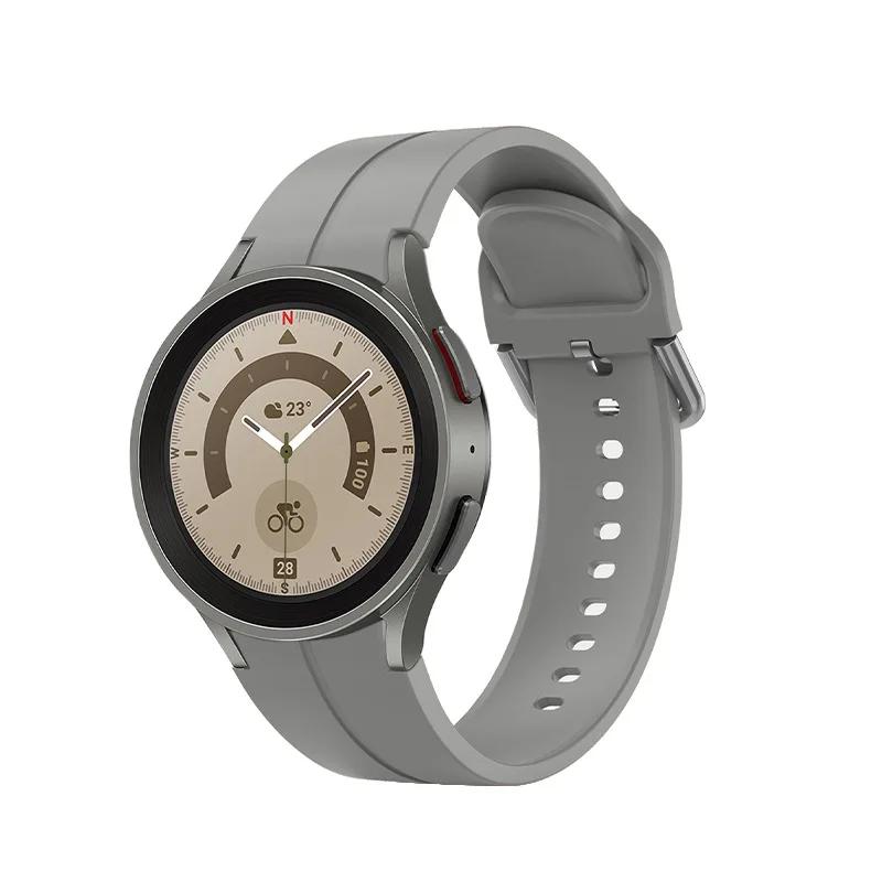 Silicone Strap for Samsung Galaxy Watch 6 5 4 44mm 40mm 5 Pro 45mm No Gap Magnetic Bracelet Galaxy Watch6 Classic 43mm 47mm Band