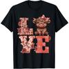 Love Highland Cow Cute Moo Cow Lover Valentines Day Gifts Cotton Men T Shirt