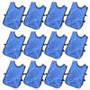 12 pcs Gilet d'entraînement adulte Doux pour la peau Débardeurs d'entraînement d'équipe Taille unique pour Football Basket-ball Sports