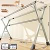 201 Stainless Steel X-Type Telescopic Clothes Drying Rack, Indoor Floor-Standing Model for Household Use