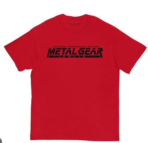 Metal Gear Solid Cotton T-shirt personality Clothes New Model Anime T-shirt Yearround clothing Streetwear Short soft hot product