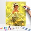 Disney oil painting Tiana handmade diy art painting home decoration, sparkling magical princess dress, perfect for gifts