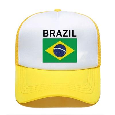 Brazil Trucker Caps Unisex Brazil Hat Baseball Cap Cool Summer Unisex Mesh Net Caps Snapback Cap Cap for Women