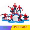 7pcs Mini Spiderman Figures Pvc Miniatures Desktop Cake Topper Decoation