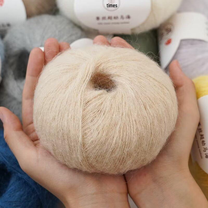 Mulberry Silk Mohair Yarn: Soft, Skin-Friendly, Hand-Knitted Baby Sweater Yarn