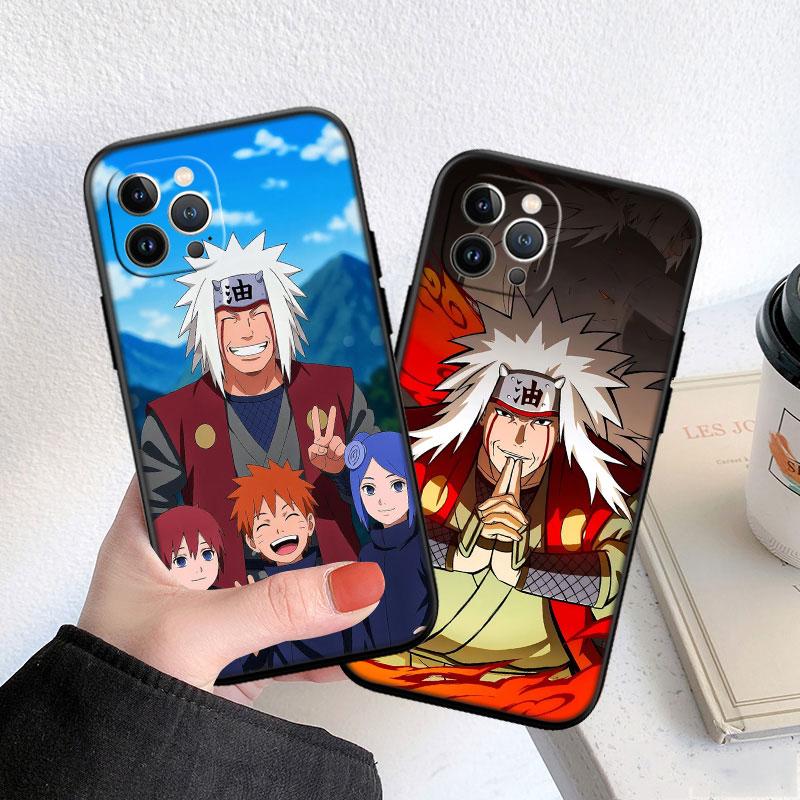 LO67 Naruto Jiraiya Soft Shell Phone Case for iPhone 16 15 14 13 12 Pro Max Plus Mini