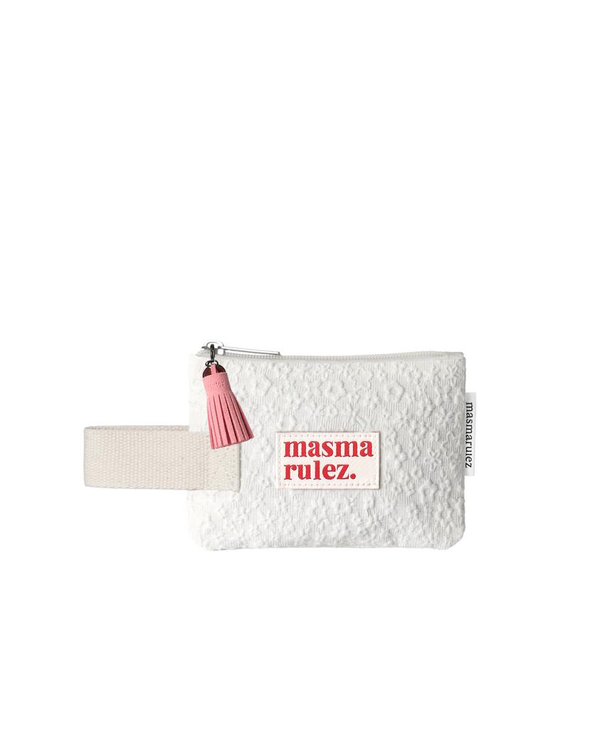 Masmarulez Mini Strap Pouch_Embo Flower Ivory