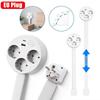 Flat Plug Power Outlets Extender Adjustable Length Wall Outlet Expander  Behind Desk