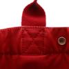 HERMES Deauville PM Handbag Red canvas Women Used