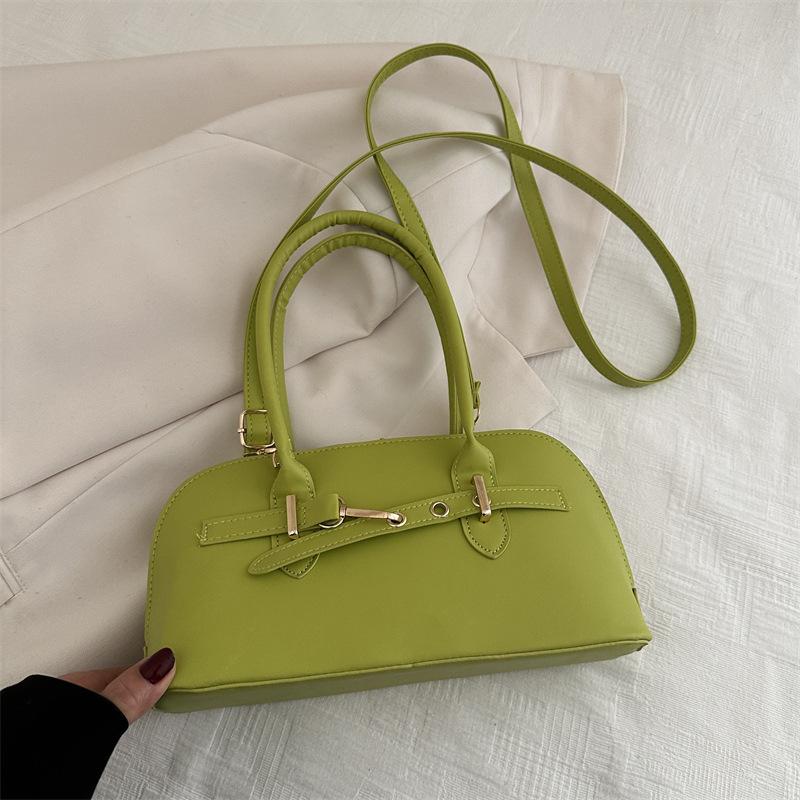 Simple niche portable commuter bag women's new fashionable retro underarm bag simple large-capacity messenger bag
