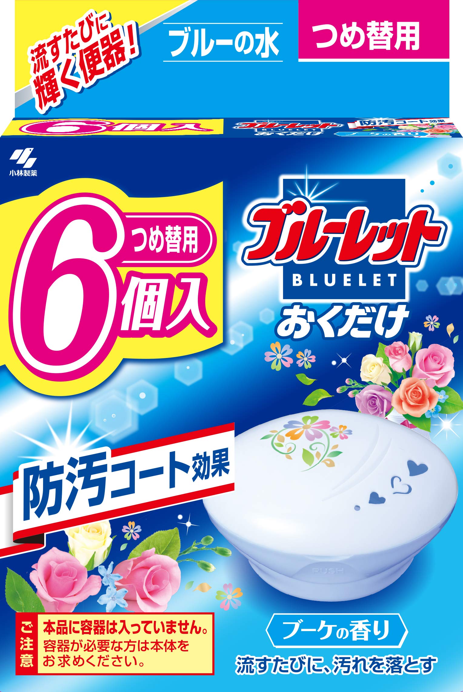 

Bluelet Just Place Toilet Tank Aromatic Bouquet 25g x 6 Kobayashi Pharmaceutical [Bulk Purchase] Cleaner, Scent, Refill, Count,