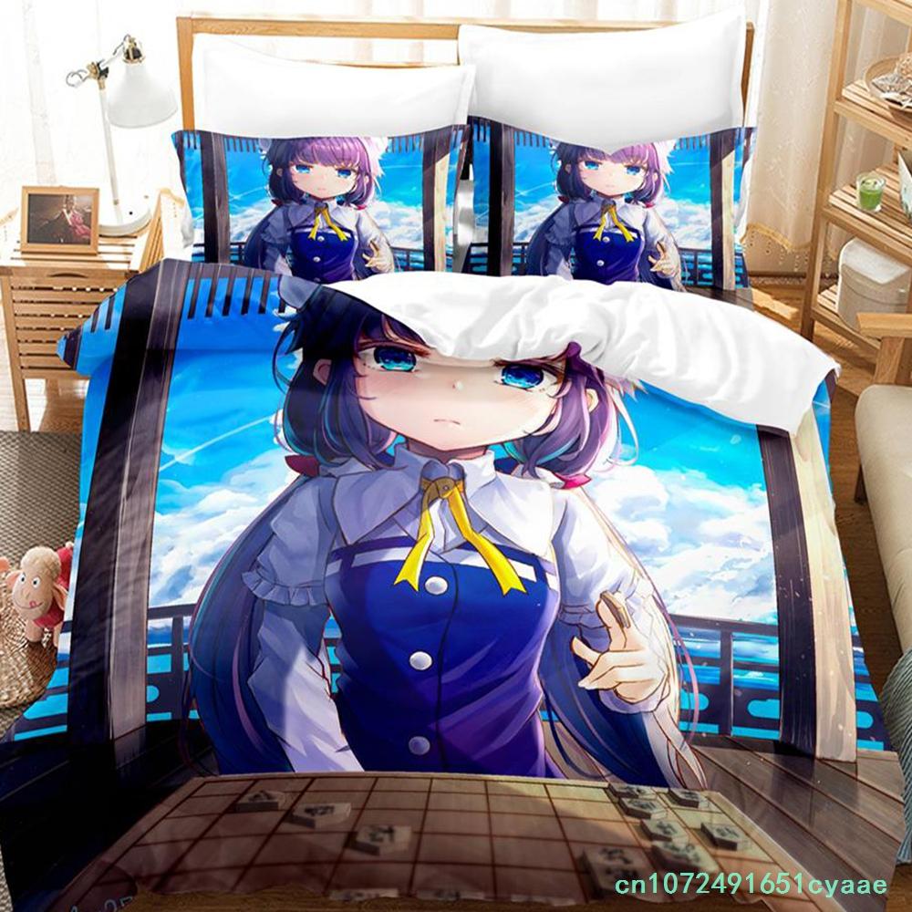 The Ryuo's Work Is Never Done! Bedding Set Single Twin Full Queen King Size Bed Set Adult Kid Bedroom Duvetcover Sets Anime