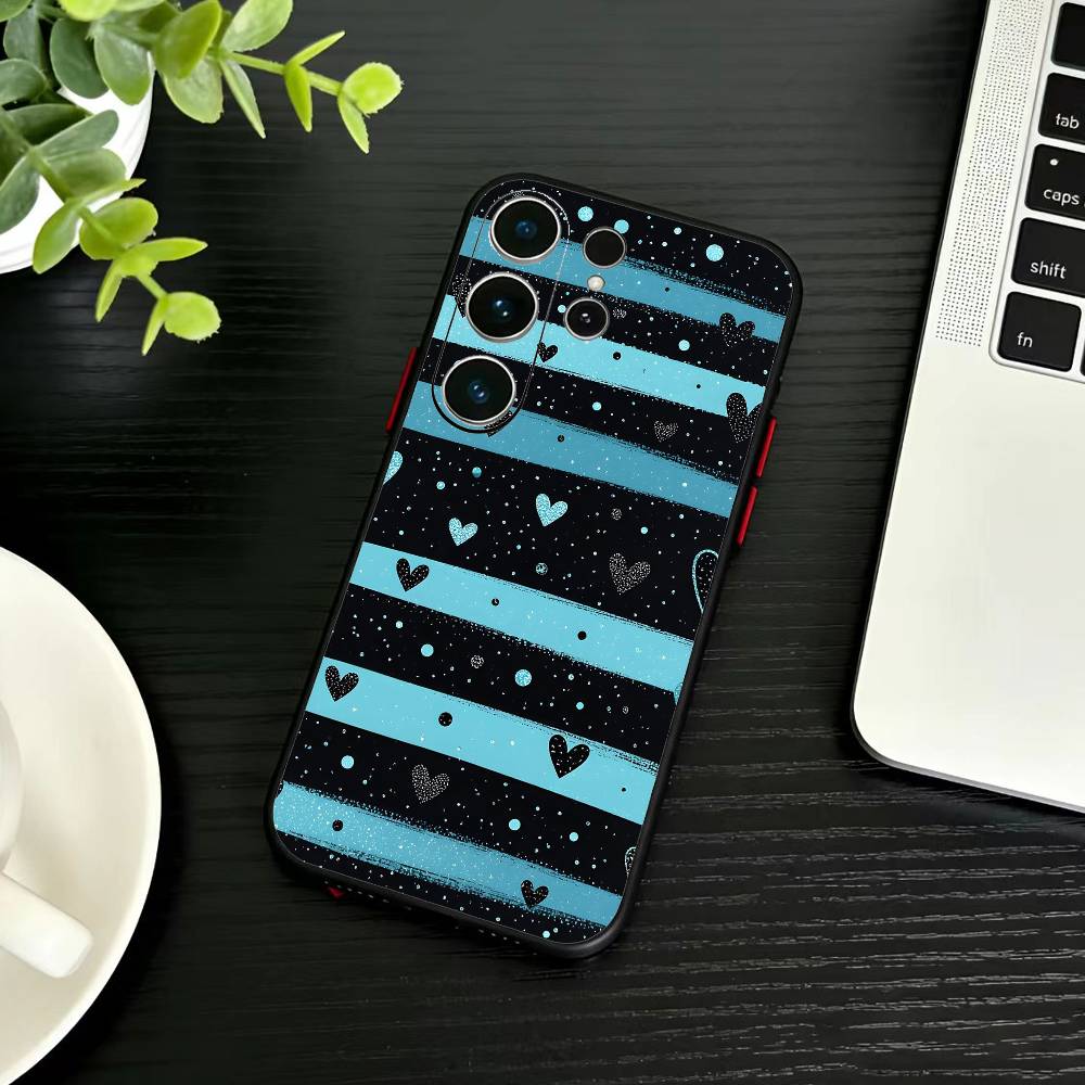 Y2k I-INS Graffiti Phone Case For Samsung S26,S25,S24,S23,S22,S21,S20,S30,Ultra,Plus,Fe,Note,5G Black Cover