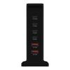 USB C Ladegerät 200W Schnellladegerät Block 6 Port Ladestation Ziegelstein Laptop-Ladegerät 2 USB + 4 Typ C für Reisen Zuhause