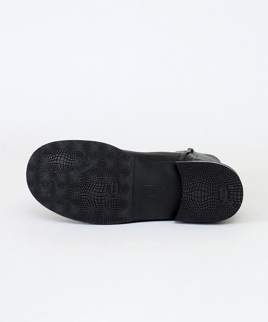Heenn Mid Calf Monkey Boots. Black