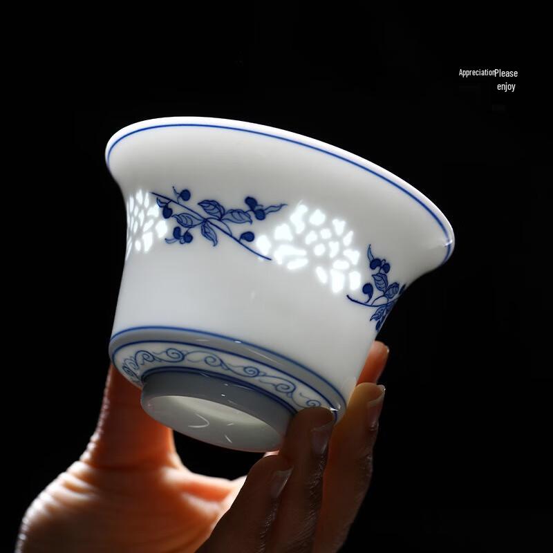 Jingdezhen Hand-painted Crystal Porcelain Kung Fu Tea Set