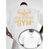 European Sizes Men's Vintage Gym T-Shirt - Old School Weightlifting & Bodybuilding Graphic, Soft Breathable