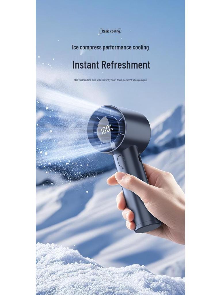 Portable USB Rechargeable Mini Handheld Fan with Strong Wind Power for Students