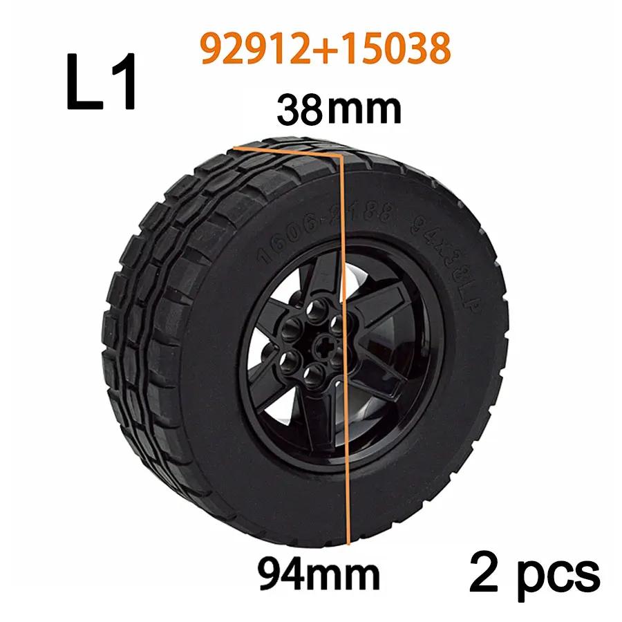 Construction Building Blocks Wheel Hub Technical Tire DIY Bricks Car Truck 69909 56908 32019 86652 56908 45982 41897 56908 54120