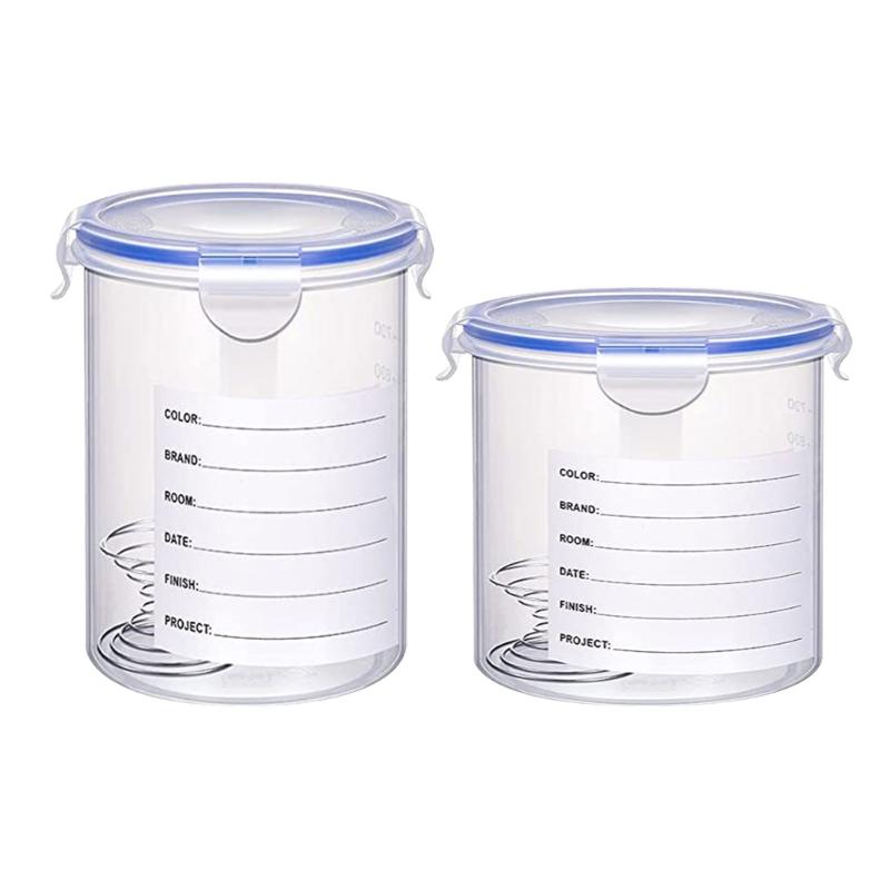 8Pcs Airtight Paint Storage Container Touch up Paint Cups Storage Cups with Lid for Repainting Leftover Paint Enduring