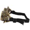 Vintage Spiked Steampunk Goggles Cosplay Glasses Double Layer Windproof (bronze)