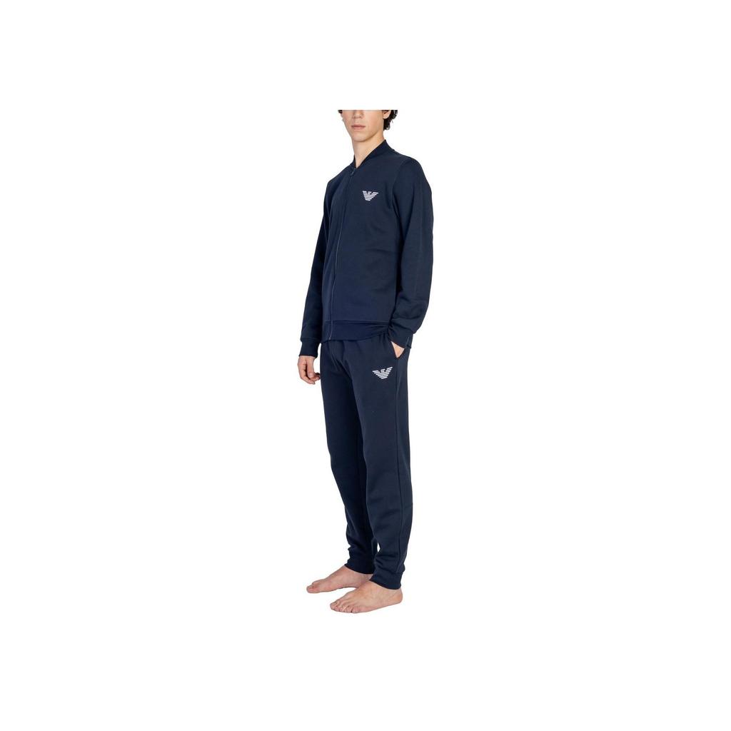 Emporio Armani EA7 Logo Letter Print Stand Collar Casual Sports Suit Men suits Navy-Blue 112115-4F571-BLUE