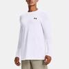 Under Armour Seamless Printed Training Crew Neck Long Sleeve T-Shirt Men Tops White 1361136-100