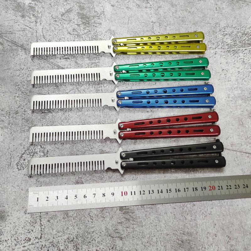 "Colorful Foldable Butterfly Comb for CS:GO Practice and Exercise"