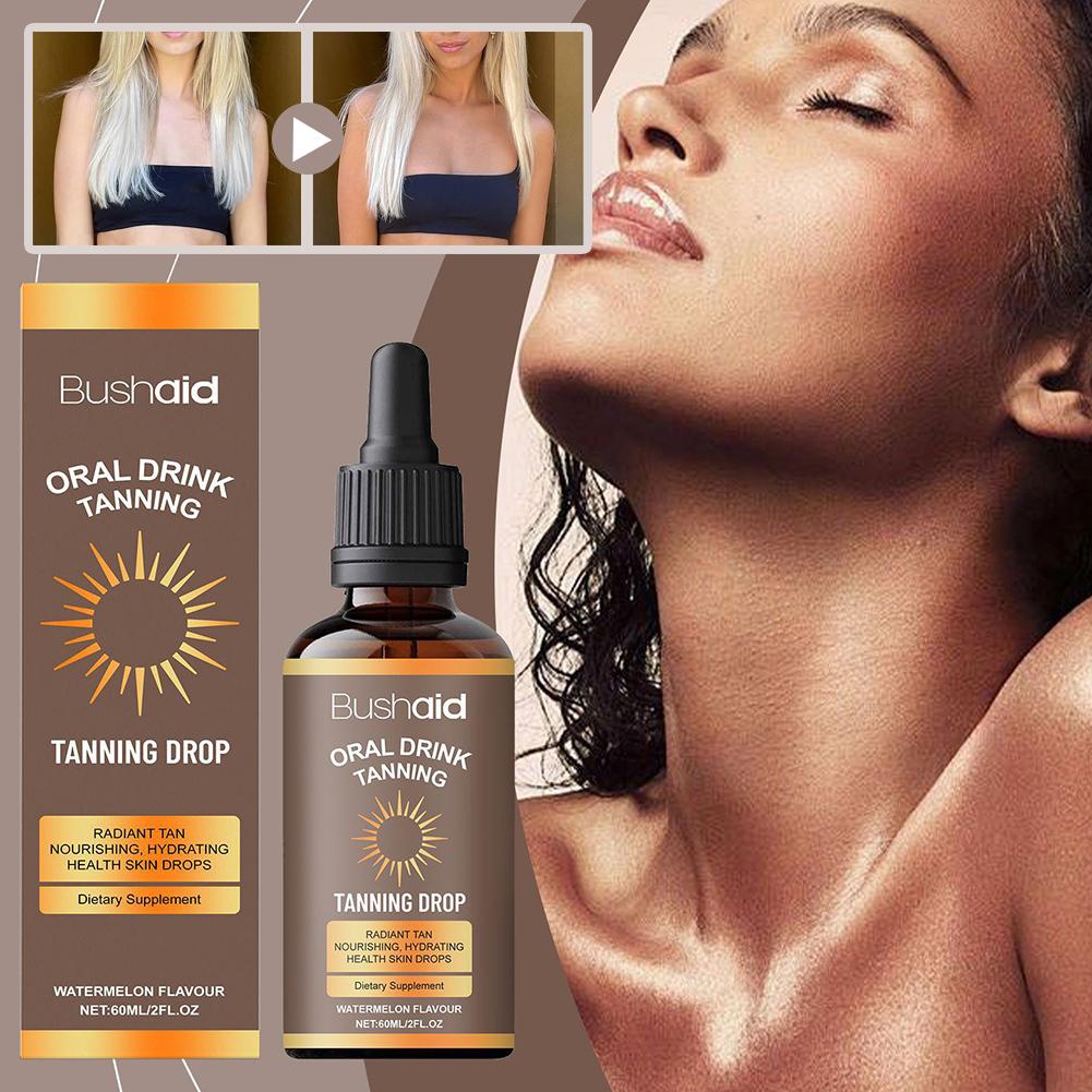 Sunless Tanning Drops To Drink Effortless Effective Dark-Tan Drops Body Treatment For Outdoor Sports