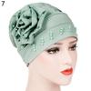 Fashion Flower Floral Beads Women Head Wrap Hat Head Protective Cover Case Gift
