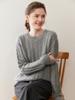 Women's Cashmere Sweater - Cable Knit, Slim Fit, Round Neck, Long Sleeve, Solid Color, Elegant Autumn/Winter Top