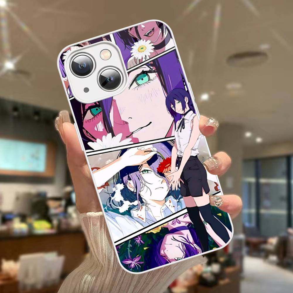 Anime C-Chainsaw Man Tempered Glass For Iphone 14 13 12 11 Pro Mini XS MAX 14Plus X XS XR Cover
