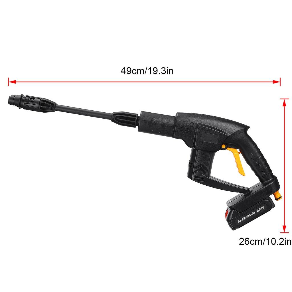21V 10000mAh Wireless High Pressure Car Washer Rechargeable Lithium Battery Auto Spray Water Car Cleaning Guns Handheld Cleaner