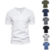 Men's Crew Neck Short Sleeve Men Casual Slim Sport Solid Color T-shirt Men